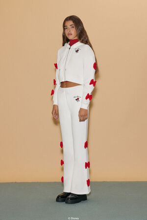 WHITE/MULTI Disney Minnie Mouse Bow Sweatpants, image 1