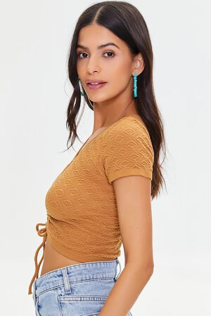 MAPLE Pointelle Knit Crop Top, image 2