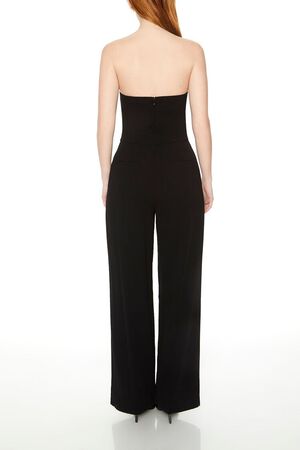 BLACK Strapless Straight-Leg Jumpsuit, image 3