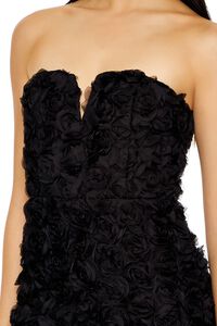 BLACK Rosette Mini Tube Dress, image 5