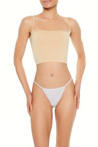 DESERT SAND Seamless Lingerie Cropped Cami, image 1