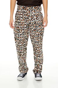 OLIVE/MULTI Geo Camo Slim-Fit Pants, image 2