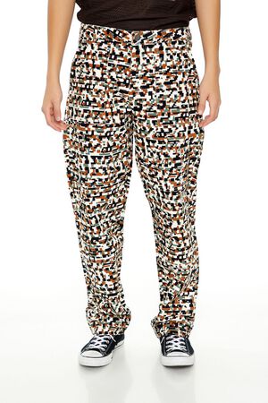 OLIVE/MULTI Geo Camo Slim-Fit Pants, image 2