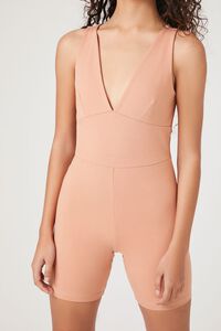 ALMOND Plunging Sleeveless Romper, image 5