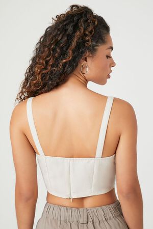 GREY Sweetheart V-Hem Crop Top, image 3