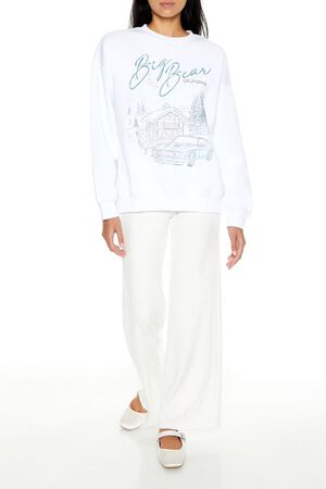 WHITE/MULTI Big Bear California Graphic Pullover, image 2