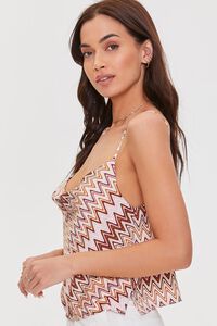 ORANGE/MULTI Chevron Print Cami, image 2