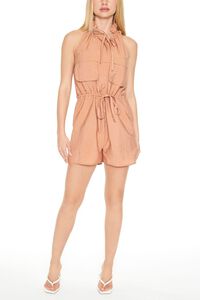 COPPER Sleeveless Drawstring Romper, image 5