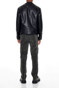 OLIVE Velvet Wallet Chain Cargo Pants, image 4