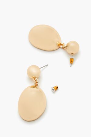 GOLD Tiered Oval Drop Earrings, image 3