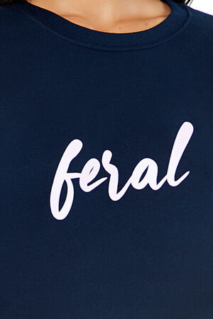 NAVY/MULTI Feral Graphic Pullover, image 3