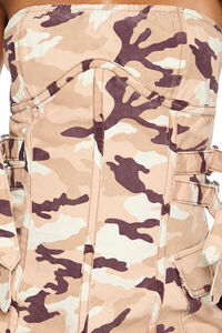 PINK/MULTI Camo Bustier Tube Mini Dress, image 5