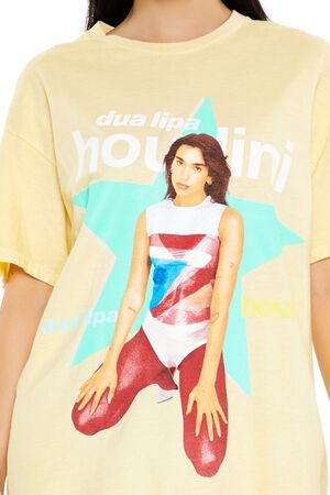YELLOW/MULTI Oversized Dua Lipa Graphic Tee, image 3