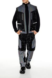 BLACK/GREY Active Waterproof Reflective Ski Vest, image 2