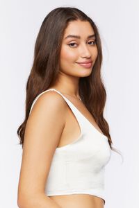 VANILLA Satin V-Hem Crop Top, image 2
