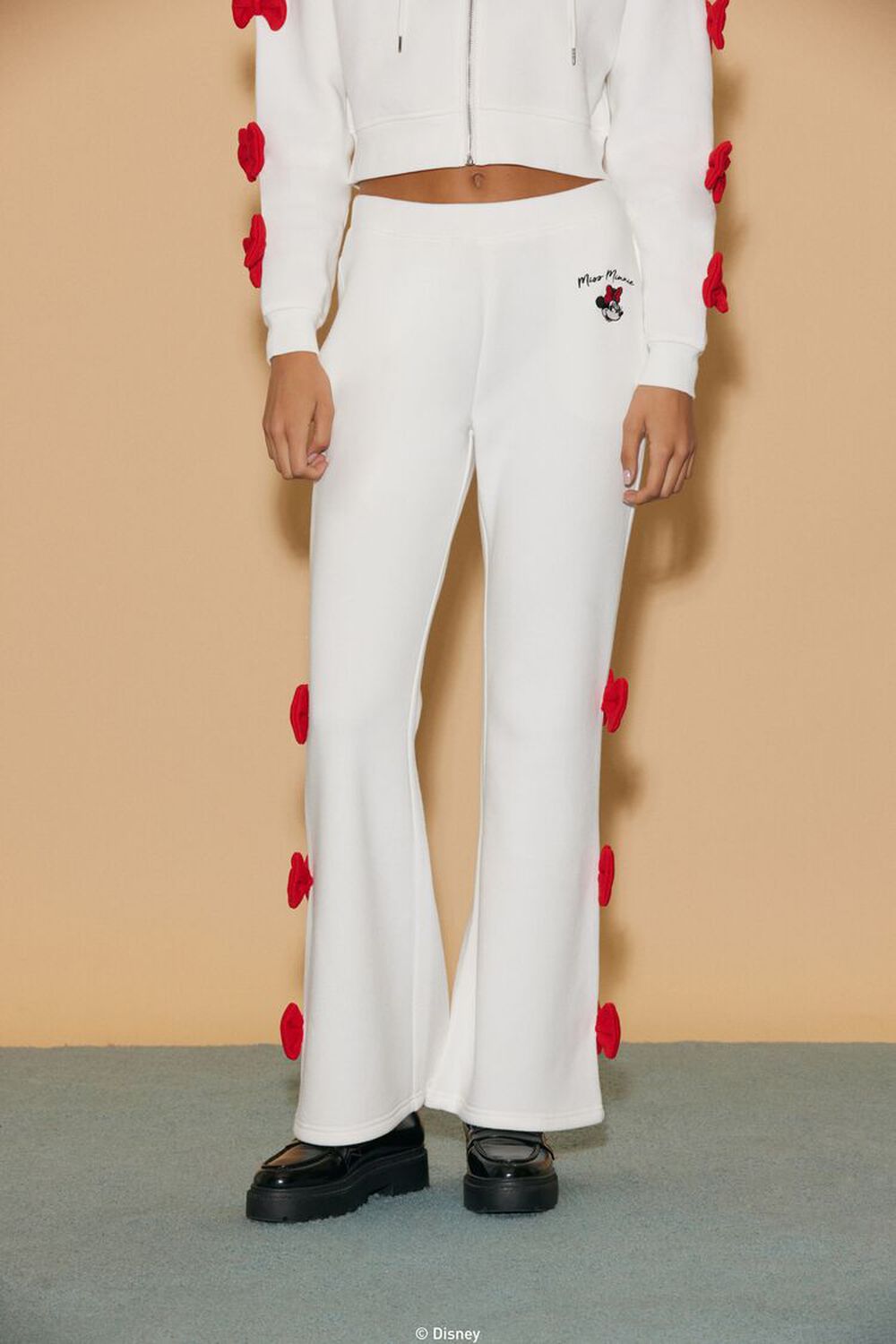 WHITE/MULTI Disney Minnie Mouse Bow Sweatpants, image 2