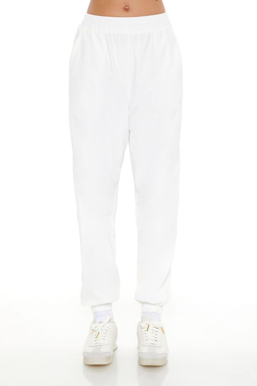 WHITE Active High-Rise Joggers, image 2