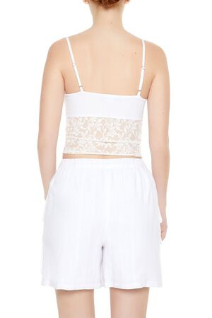 WHITE Lace Cropped Cami, image 3