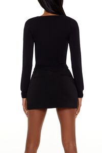 BLACK Faux Gem Cutout Sweater, image 5