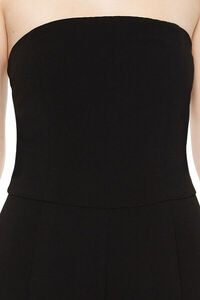 BLACK Strapless Straight-Leg Jumpsuit, image 4
