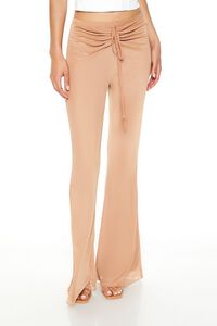 CAMEL Ruched Drawstring Mesh Pants, image 2