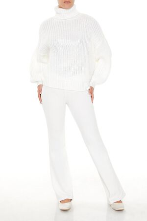 HEATHER GREY Turtleneck Knit Sweater, image 2
