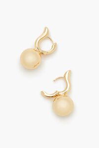 GOLD Round Huggie Hoop Earrings, image 3