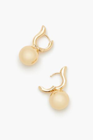 GOLD Round Huggie Hoop Earrings, image 3