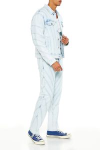 LIGHT DENIM Bleach Wash Slim-Fit Jeans, image 3
