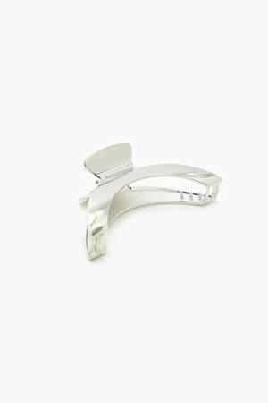 SILVER Curved Metal Claw Hair Clip, image 2