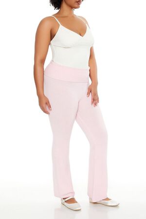 PETAL PINK Plus Size Sweater-Knit Pants, image 3