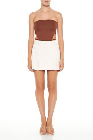 BROWN High-Leg Tube Bodysuit, image 1