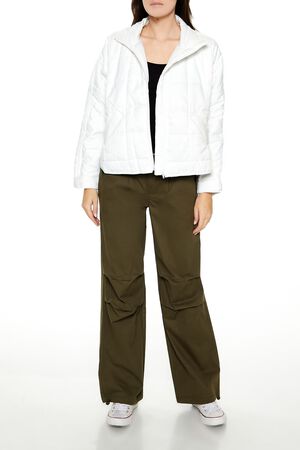 BEIGE Quilted Dolphin-Hem Jacket, image 2