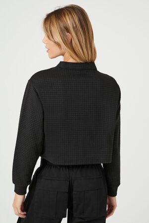 OLIVE Waffle Knit Crop Top, image 3