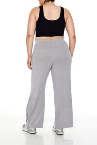 HEATHER GREY Plus Size High-Rise Wide-Leg Pants, image 4