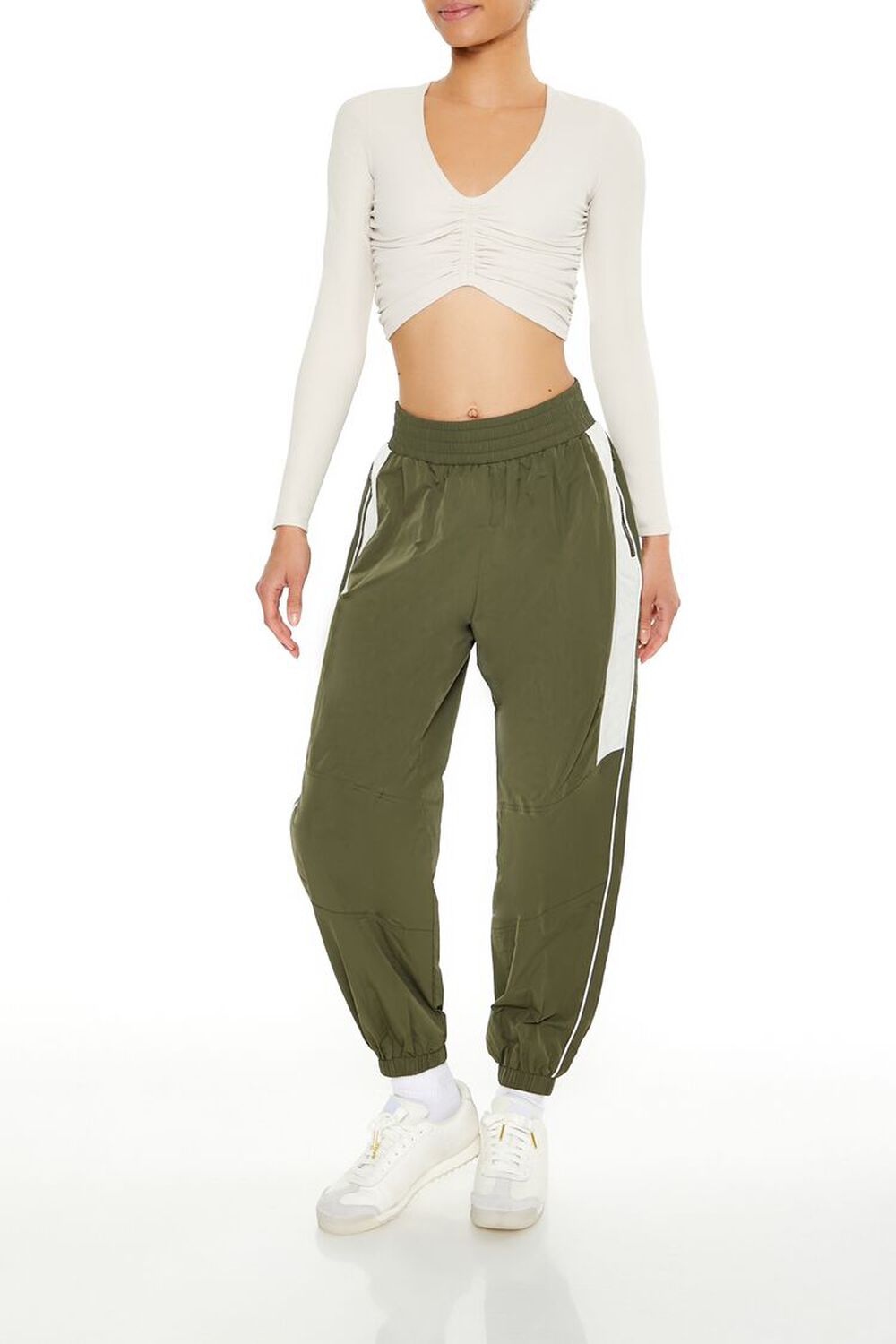 BIRCH Active Ruched Crop Top, image 2