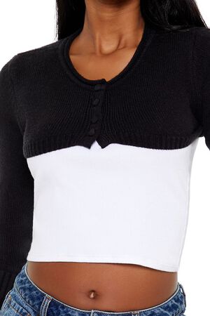DARK GREY Shrug Cardigan Sweater, image 3