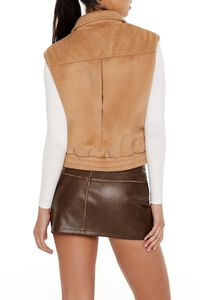 TAUPE Brushed Zip-Up Vest, image 5