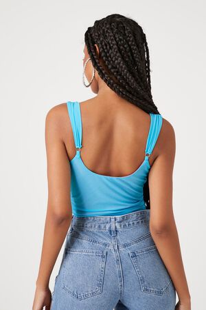 BLUE/PINK Mesh Sweetheart Bodysuit, image 3