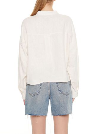 CREAM Mock-Neck Cargo Shacket, image 3