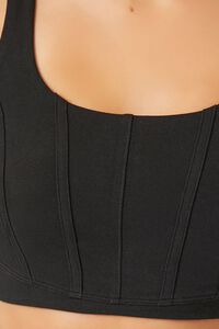 BLACK Corset Sports Bra, image 5