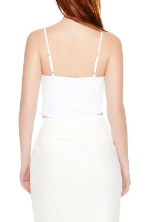 ORANGE Cropped Rosette Cami, image 3