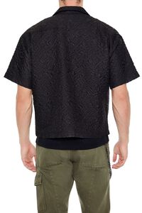 BLACK Oversized Textured Shirt, image 4