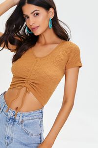 MAPLE Pointelle Knit Crop Top, image 1