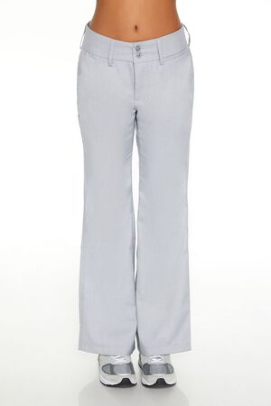 GREY Low-Rise Straight Trouser Pants, image 2