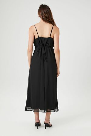 BLACK Surplice Cami Maxi Dress, image 3