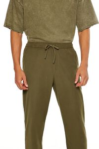 OLIVE/CREAM Striped Drawstring Pants, image 5