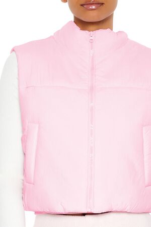 PRINCESS Quilted Cropped Puffer Vest, image 3