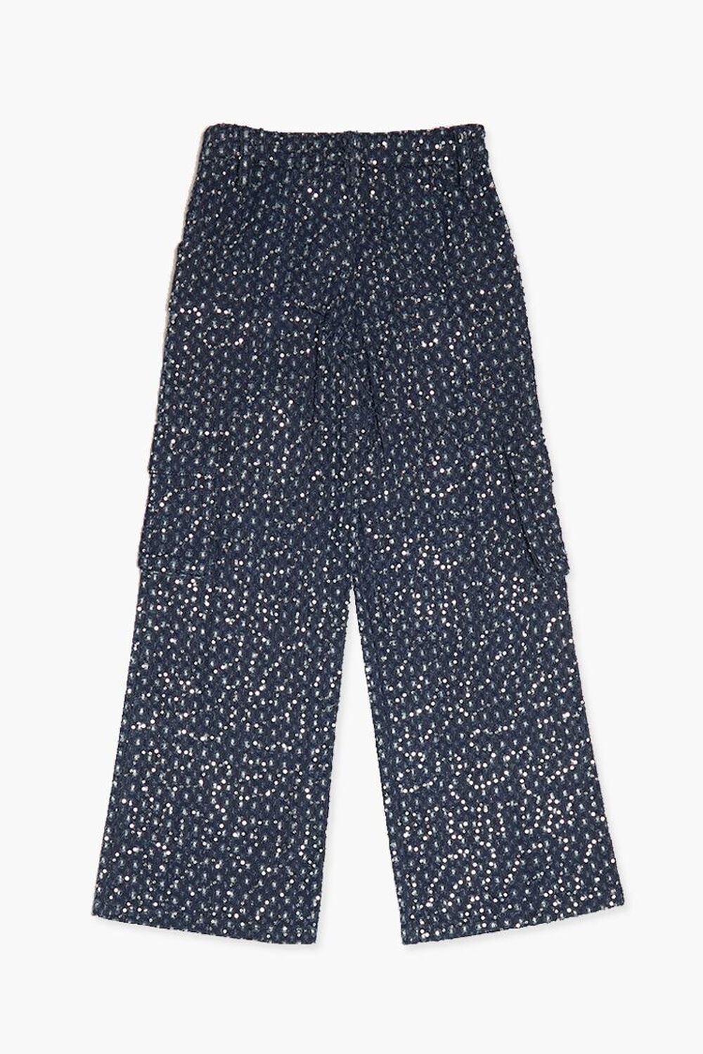 NAVY/MULTI Girls Tweed Cargo Pants (Kids), image 2