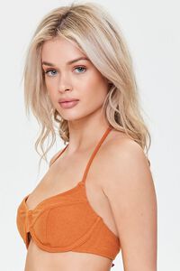 GINGER Terry Cloth Underwire Bikini Top, image 2